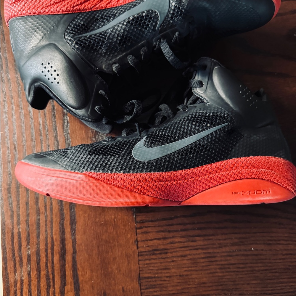 Nike Zoom Black and Red High-Tops